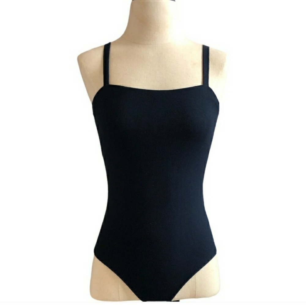 HOLLISTER Navy Blue Slim Tank Bodysuit Size Small. NWOT!
